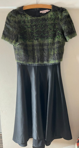 Dress 2in1 uk10 black - uk10,