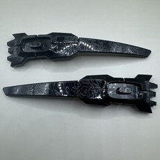 Oakley Oil Rig II Polished Black W/Silver Ghost Text OEM Replacement Arms