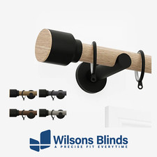 Curtain Pole - Wood-Effect