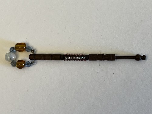 Vintage wired beaded wooden - wired, /