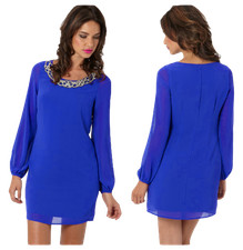 Lipsy Blue Dress UK 8 🎁 We