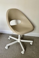 IKEA LOBERGET Adjustable Chair with Malskar Base for Computer Desk Swivel Beige 