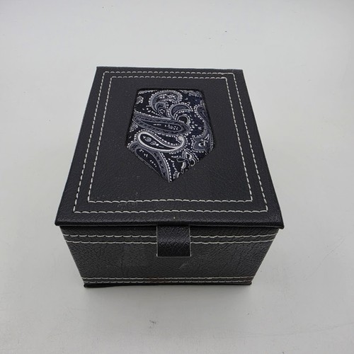Tie and cufflink - cufflink, dark