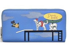 RADLEY BLUE ZIP AROUND PURSE WALLET LARGE LTD NEW!!!