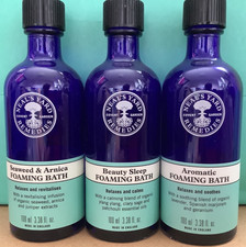 USED empty Trio of Neal’s Yard Remedies Glass Bottles 100ml capacity each.