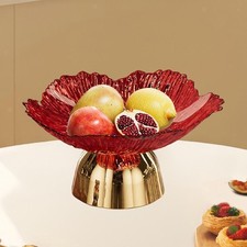 Pedestal Fruit Serving Bowl Fruit Basket Stylish Decoration Tray Vegetable