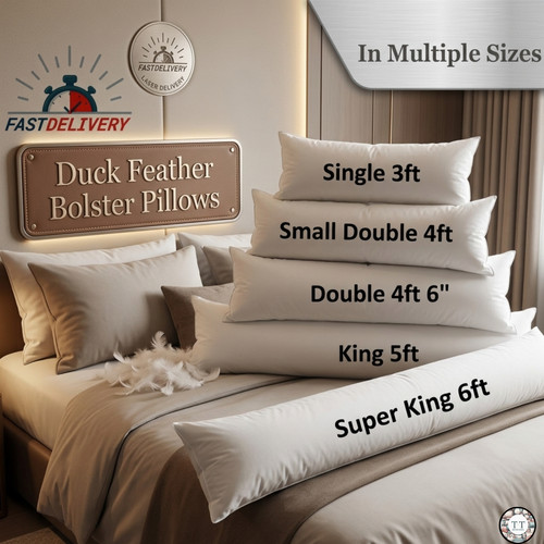 Duck feather down bolster - feather, &down