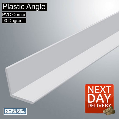 White plastic pvc corner - white,