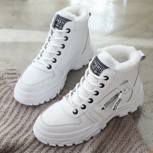 Women leather snow ankle - snow,