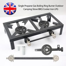 Double burner gas stove - stove, cast