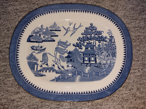 Large minton willow pattern - large,