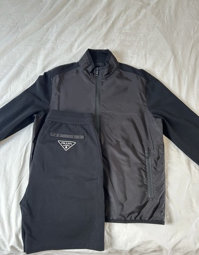 Prada black nylon zip - black, with