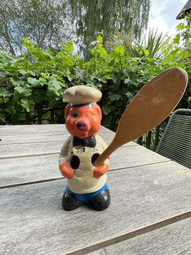 Vintage pig chef spoon - chef,