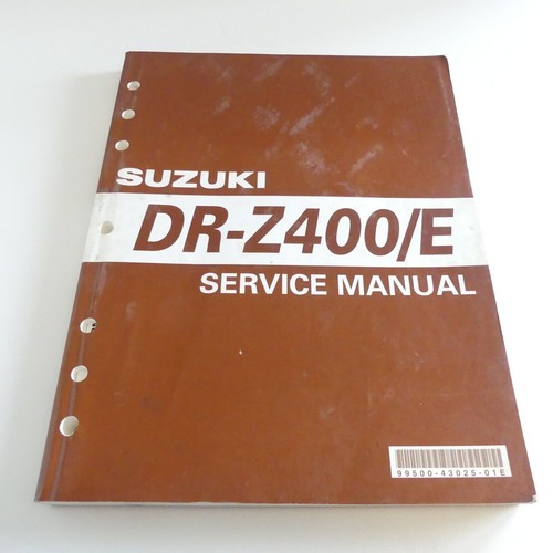 Suzuki 400 e workshop - suzuki, dr