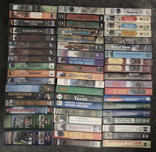 Steam trains railways vhs - steam,