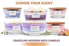 Crackle wick scented wooden - scented,