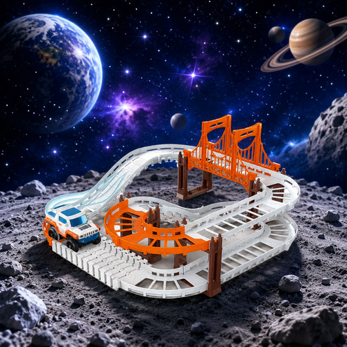 Space race track - space,