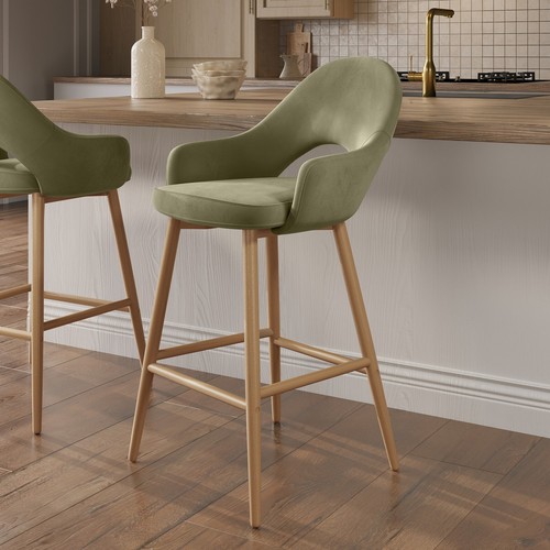 Oak and sage green - sage, velvet