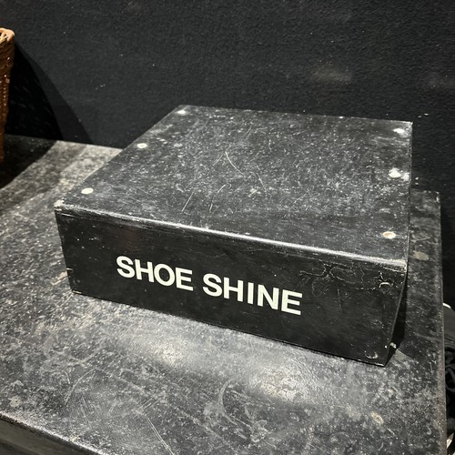 Vintage shoe shine box - shoe, ref