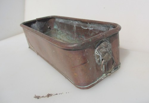 Vintage copper trough - trough, tub