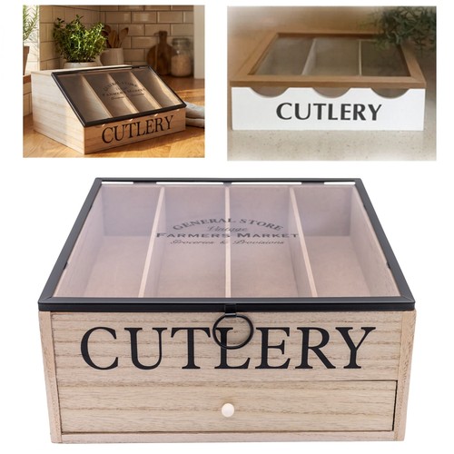 Wooden cutlery holders - wooden,