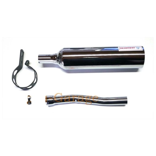 Chrome exhaust with clamp and