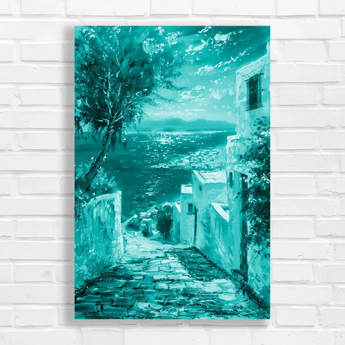 Vibrant mediterranean seaside - vibrant,