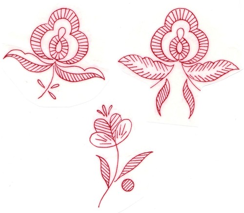 Embroidery transfer iron - transfer, on