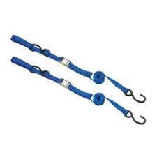RACELINE HEAVY DUTY TIE DOWNS WITH EXTRA LOOP HOOK BLUE MX MOTOX ENDURO 