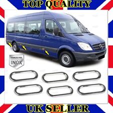 Chrome Side Lamp Reflector Trim 6 pcs Mercedes SPRINTER W906 from 2006 to 2018