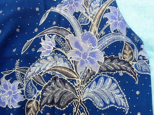 Navy blue and gold - and, floral