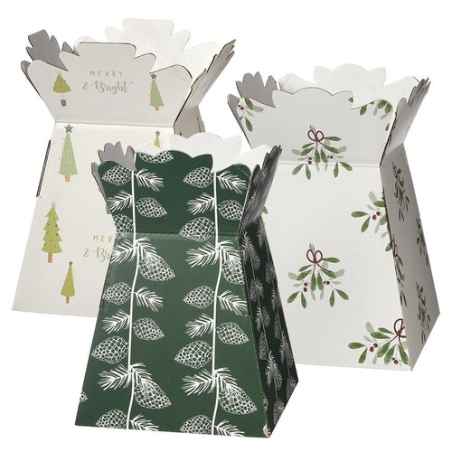 Christmas flower bouquet boxes - christmas,