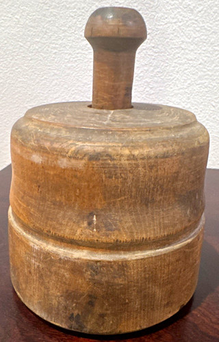 Antique wooden butter - antique,