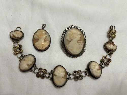 Antique hand carved shell - antique,