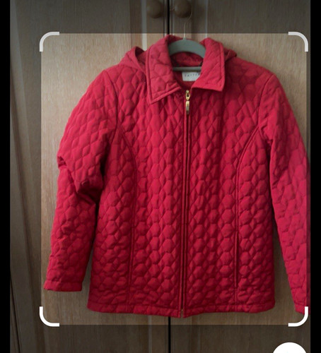 Eastex red quilted - red, hooded