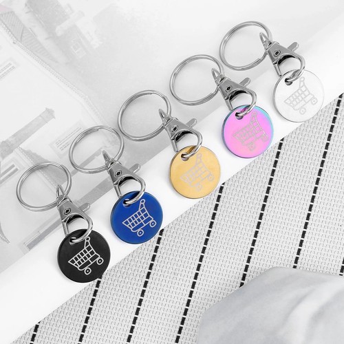 Trolley coin keyring removable - trolley,