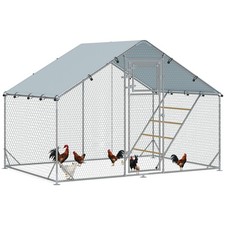 PawHut Walk-in Chicken Run w/