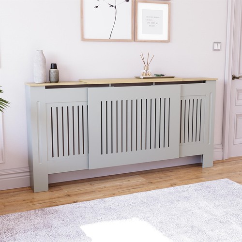 White radiator cover mdf small - white,