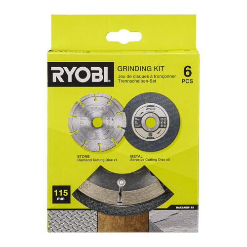 Ryobi rak6agd115 115mm angle - ryobi,