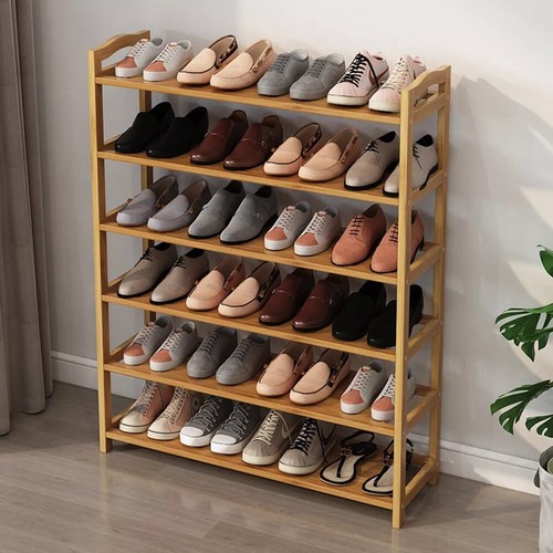 Tiers bamboo shoe rack - tiers,