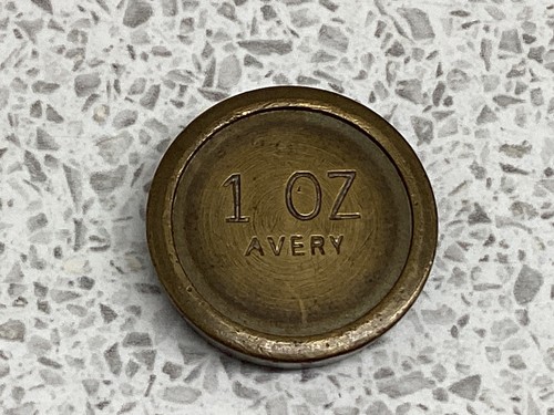 Vintage avery brass weight - brass,