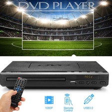 DVD Player Compact Multi Region ADH CD VCD Music Disc Upscaling USB With Remote
