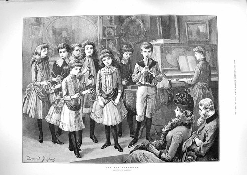 Original old antique print - original,