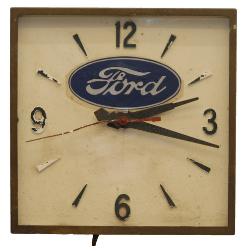 Vintage ford clock - vintage,