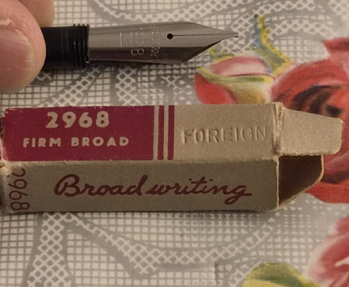 Esterbrook nib 2968 firm - esterbrook, broad