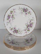 Set Of Four Paragon Bone China "Malandi" Pattern Dessert/Salad Plates