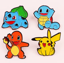 Set of 4 Pokemon enamel pin