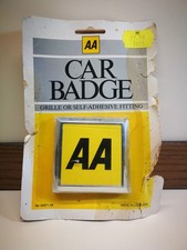Vintage AA Square Members Grill Grille Badge in New Condition & Fixings