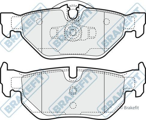 Apec blue rear brake - rear, pad