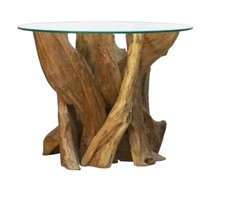 Driftwood Round Side Table